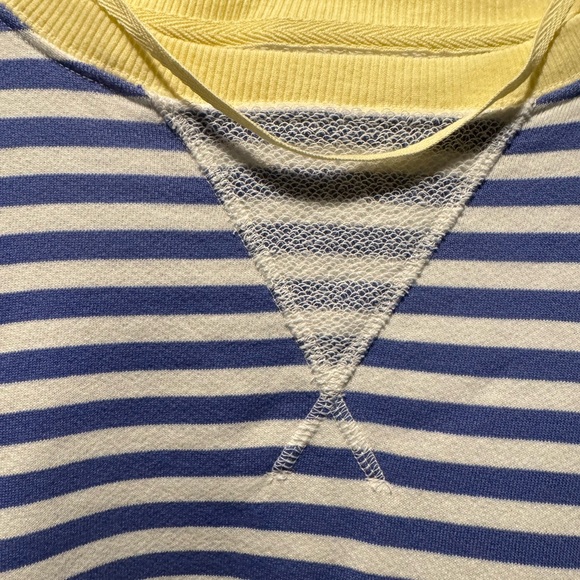 ▪️NWT Free People Classic Striped Pullover Sweatshirt in Blue Combo - Picture 9 of 12